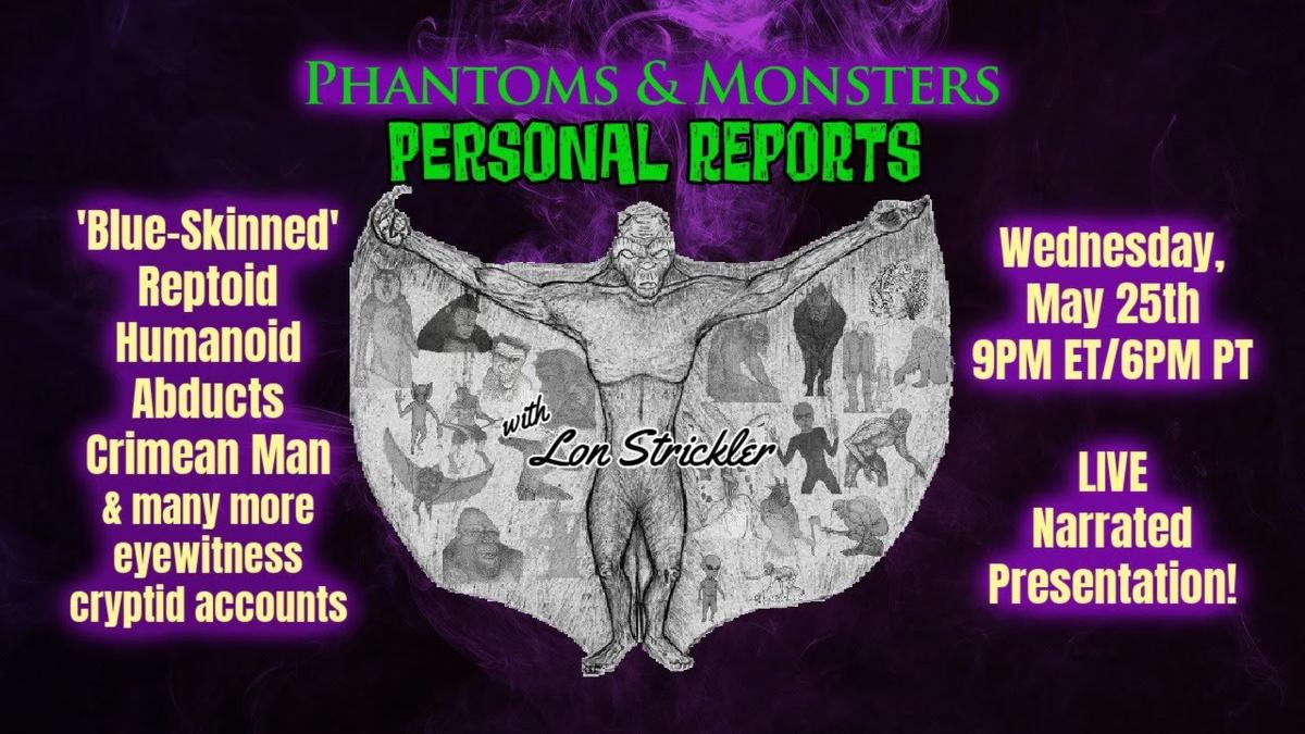 'Video thumbnail for 'BLUE-SKINNED' REPTOID HUMANOID ABDUCTS CRIMEAN MAN / OWLMAN / DOGMAN - Lon Strickler (Host)'